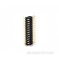 Conector del encabezado del pasador de 1.27 mm Dual fila SMT